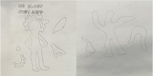 Thumbnail drawings for Nuit Blanche event promo posters