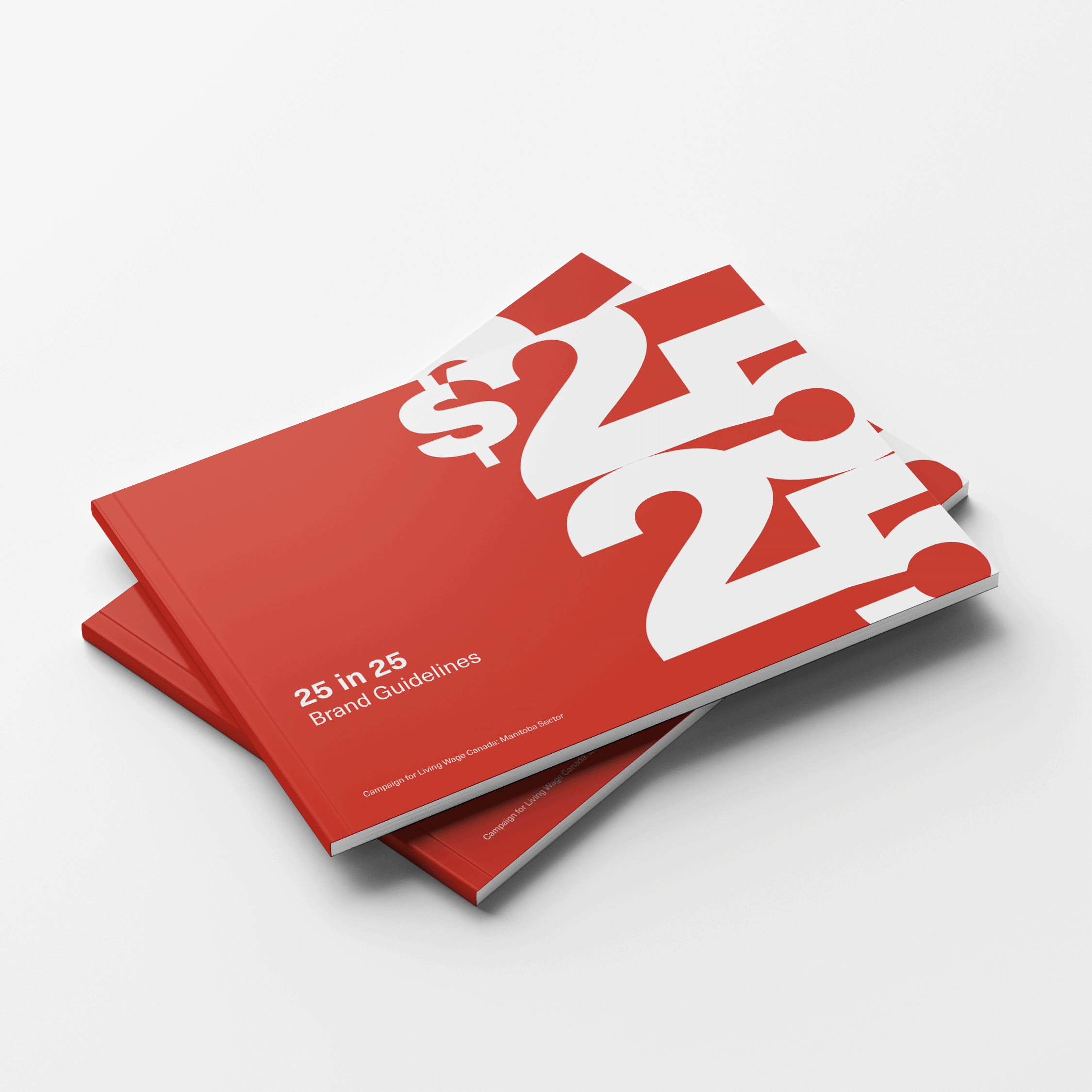 Mockup of 25 in 25 brand toolkit cover